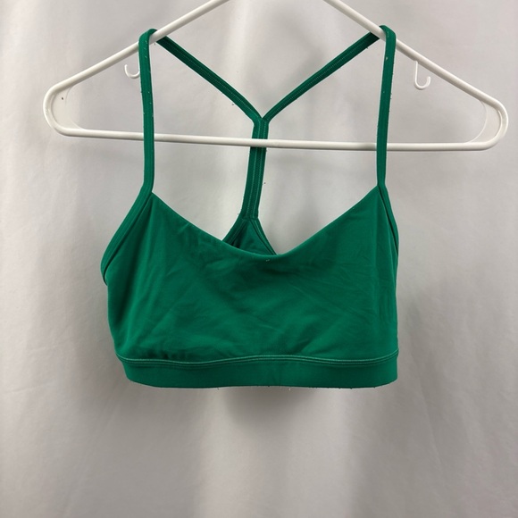 Lululemon Sports Bra Size 8 Green Athletic Yoga - Picture 1 of 9
